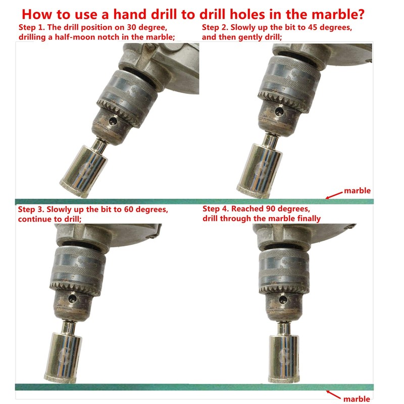 JINGLING 11mm Tile Hole Saw Diamond Drill Bits Masonry Tools
