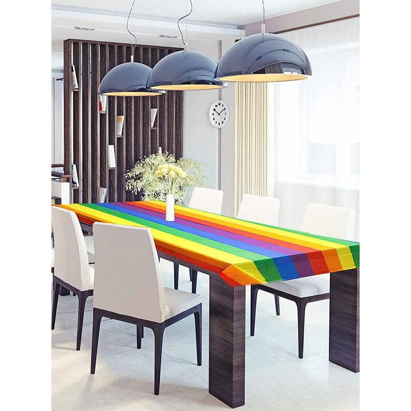 Table Cover - Rectangular Decorative Table Cloth - Reusable Waterproof