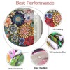 Neasow Boho Floral Shower Curtains for Bathroom, Bright Fabric Blossom