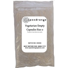 Vegetarian Empty Capsules Size 0 - Premium Quality | Create Your Own Capsule Easier & Faster | Use with Empty Vegetarian or Gelatin Caps | Free P&p to The UK (500 Capsules)