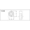 TRUSCO TB94-0008 Hex Nuts, 1 Type Titanium Strength Ti2, Size: