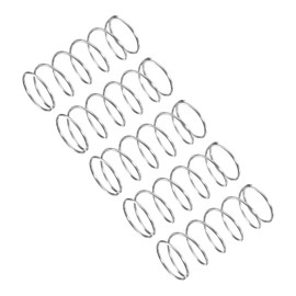 QUARKZMAN Pack of 5 Compression Spring 304 Stainless Steel Spring Spring Tension Spring 14 mm AD 0.8 mm Wire Size 35 mm Free Length Coil Spring Coil Springs Spring Steel Spring Silver