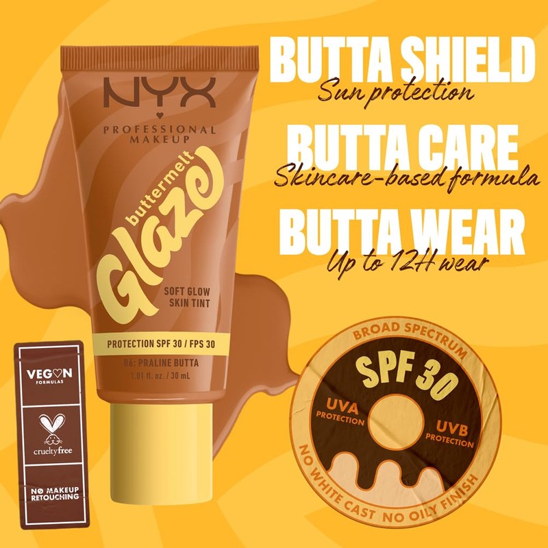 NYX Professional Makeup Buttermelt Glaze Soft Glow Skin Tint +