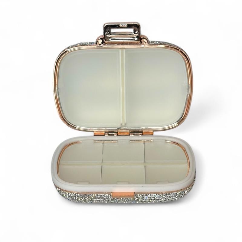 Glitz & Glam Compartment Pill Box:_Ruby Pink