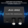 Stereo Mixer Audio Distributor 2 Input 2 Output 3.5mm Jack