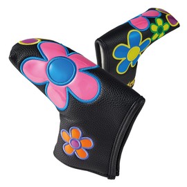 WINWIN STYLE WINWIN-WINN STYLE COLORFUL DAISY Putter Cover, Pin Type/Mallet Type (PIN TYPE/BK (PCB-409))