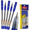 ELKOS BLUE Ballpoint Pens, 0.7mm Fine Point, Pack of 5,