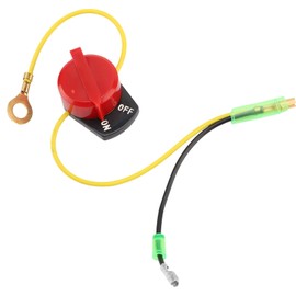 HilBeliFU On Off Engine Switch, Sensitive Motor Engine On and Off Switch, Diameter 2.5cm Engines Stop Switches Replacement for GX110 GX120 GX160 GX200 GX240 GX270 GX340 GX390 Motor