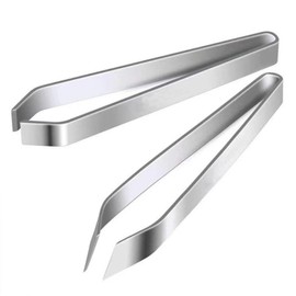 Fish Bone Tweezers Set, Professional Stainless Steel Flat and Slant Pliers Remover Set for Cooking Kitchen Salmon Trout, 2 Styles