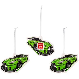 Griot's Garage Stinky-Be-Gone Hanging Air Freshener, Odor Remover, Car Scent for Garage, Closet, Laundry Rooms, Bathrooms, and More, 3 Pack, JDM Squash, 10827