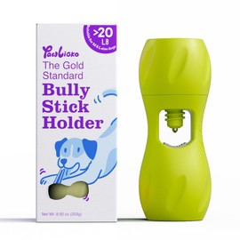 PAWLICKO Bully Stick Holder – Ultimate Durable Dog Chew Holder – Designed for Maximum Grip and Safety – Fits Various Bully Stick and Yak Chew Sizes (Apple Green)