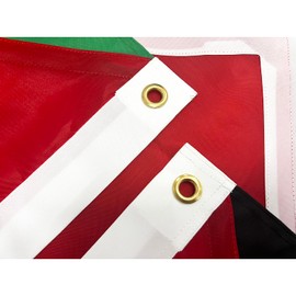 SYII Palestine Flag 3x5 FT, 210D Nylon Palestinian Flags, Outdoor Palestine National Flag, With Brass Grommets