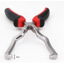 Szliyands Fuel Line Clip Removal Pliers, Stainless Steel Rubber Grip Fuel Line Petrol Clip Pipe Plier Hose Release Disconnect Removal Pliers Tool