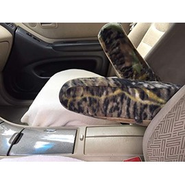 Auto Console Covers- Compatible with The Honda Odyssey 2012-2017 Auto Armrest Covers for Second Row Bucket Seats - Protect Fold Down Armrest Fleece Fabric-One Pair-Custom FIT