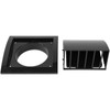 HVAC OV 4 Inch Black ABS Plastic Exhaust Dryer Vent