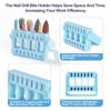 siyuwuro 8Pcs Silicone Pear Shape Rubber Nail Drill Bit With