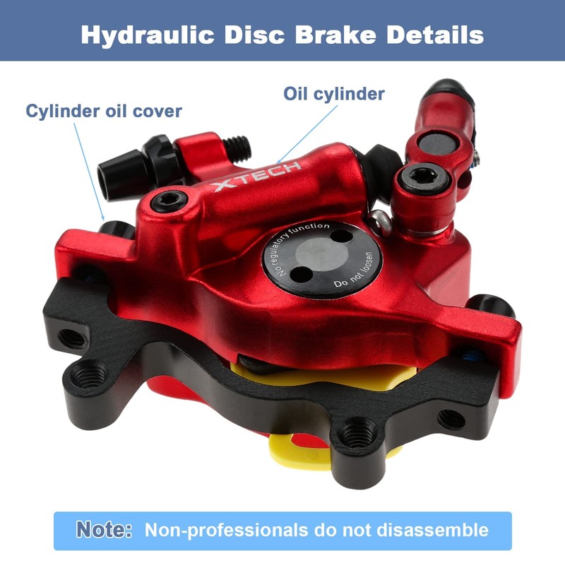 Mgoodoo MTB Hydraulic Disc Brake Set, Bicycle Disc Brake Sets