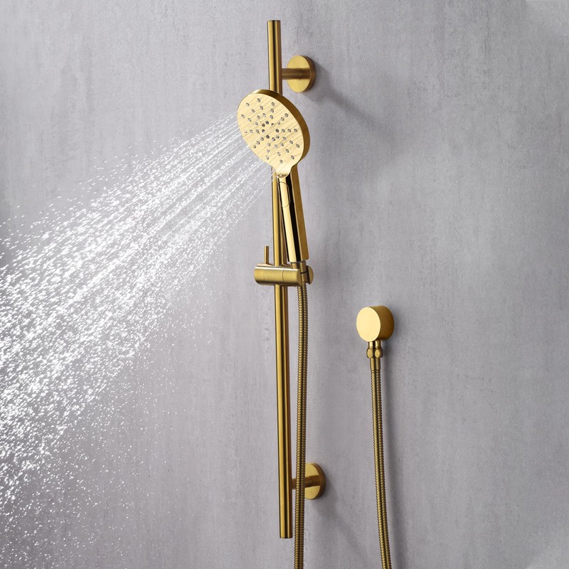 Luxier SB01-30-G 30 in. Adjustable Slide Bar for Handheld Showerheads
