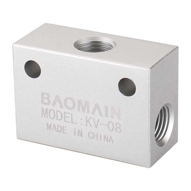Baomain Aluminium Alloy One Way Quick Exhaust Air Shuttle Valve