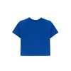 Lilax Girls Short Sleeve Crewneck Crop Top Tee (Royal Blue,