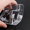 nuoshen 25pcs Waterproof Plastic Badge Holders Name Tag Clear Badge