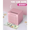 Money Saving Box, Unbreakable Piggy Bank for Adults Save $5,050