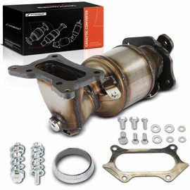 A-Premium Catalytic Converter Kit Direct-Fit Compatible with Honda CR-V CRV 2010-2011 2.4L, EPA Compliant, Replace# 18190REZA00