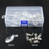 Swpeet 10Pcs Tablecloth Weights with 10Pcs Metal Clip Kit, Crystal