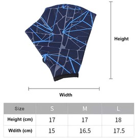 Moonlove 1 Pair Aquatic Gloves with Adjustable Wrist Strap, Swimming Webbed Gloves Swim Fins Paddle Sports Surfing Diving Hand Wear for Aquatic Fitness Water Resistance Training Women Men Children