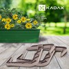 KADAX Flower Box Holder, No Drilling, Balcony Box Holder Set,