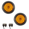 TecNiq CL-26220-A2K Pair of LED 2.5" Round Amber Clearance/Side Marker