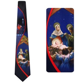 mumusung Nativity Scene Tie Mens Manger Neckties