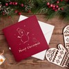 Christmas Cards 3D Christmas Cards with Envelope Set Nostalgia Pop
