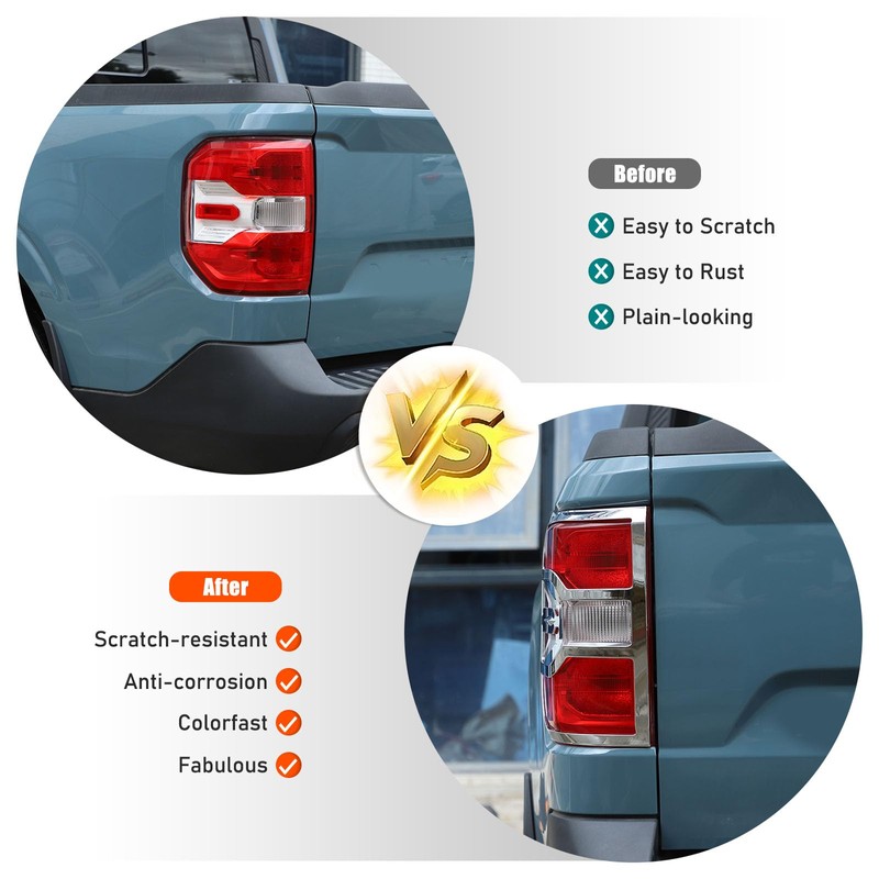 Lcojicep Car Tail Light Cover Trim Compatible with Ford Maverick