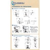 Rousseau 4210977 Flush Kit with Push Button Mechanism and Float