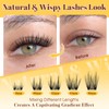 Lash Clusters Kit with 0.03mm Fine Band, 120PCS Waterproof Manga