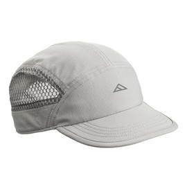 Tillak Element Hat, Ultralight Stretch Polyester and Mesh Cap with Soft Foam Bill and Snap Closure (Grey)