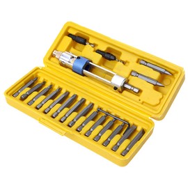 Drill Driver Swivel Head Quick Change Drilling 20 Piece Half Time Screwdriver Set Multi-Screwdriver Screw Extractor Drill Bits for Electric Power Drill