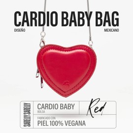 SARELLY SARELLY | Mini Bolsas de Mujer - Cardio Baby Bag | Cartera Mujer - Regalos para Mujer | Mochila Mujer - Tote Bag 100% Piel Vegana - con Cadena | Equipaje de Mano Aesthetic
