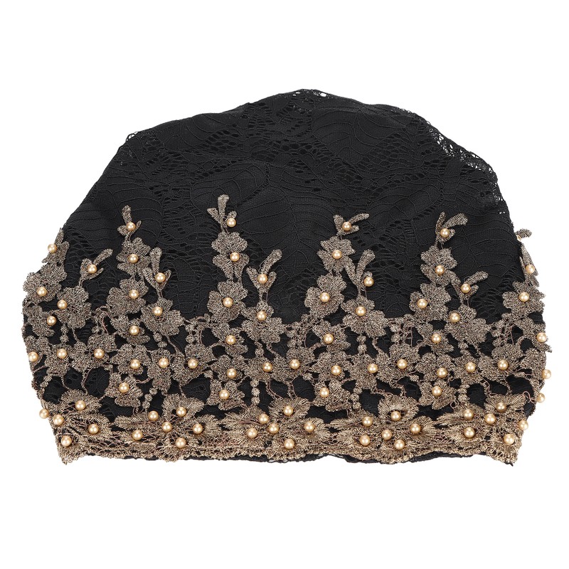 Slouchy Bonnet Casual Fashion Beaded Lace Breathable Loose Lazy Chemical