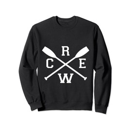 Rowing Crew Crossed Oars Rowers Team Crew Coach Scull Gift Sweatshirt
