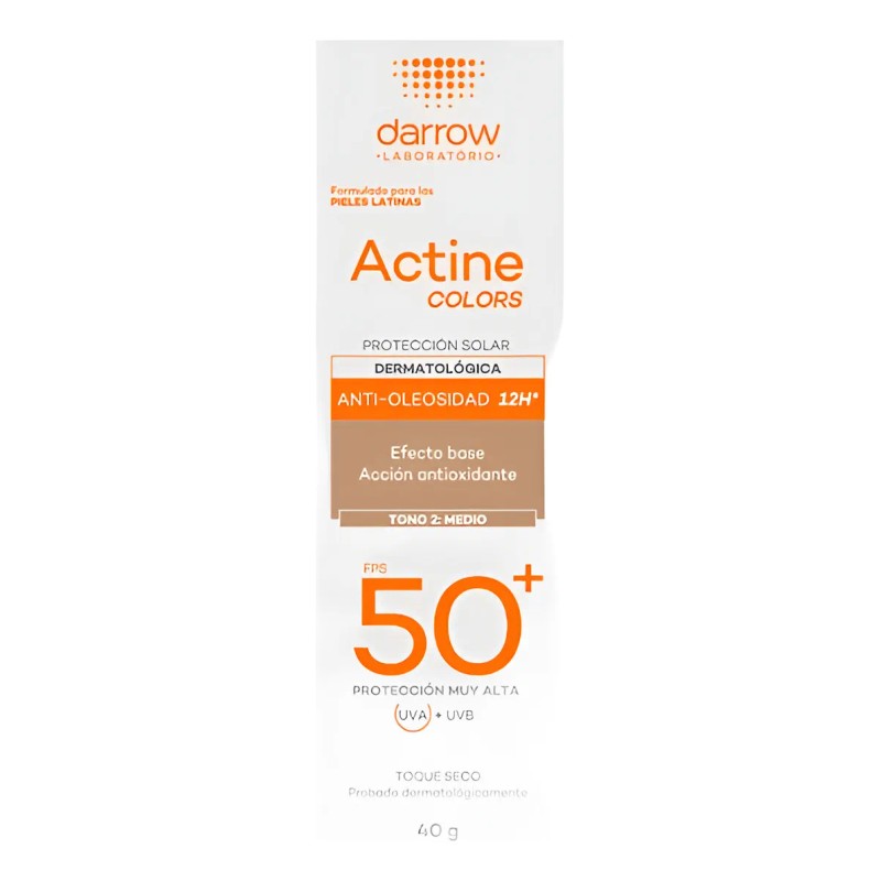 Actine Color Protector Solar Efecto Base Tono Medio 40g