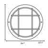 Nauticus - Round 7"dia Wet Location Bulkhead - Satin Finish