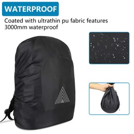 Generisch Rain cover for backpacks school bags (15-75L), backpack rain protection outdoor hiking backpack waterproof cover school bag dust protection for hiking, camping and cycling