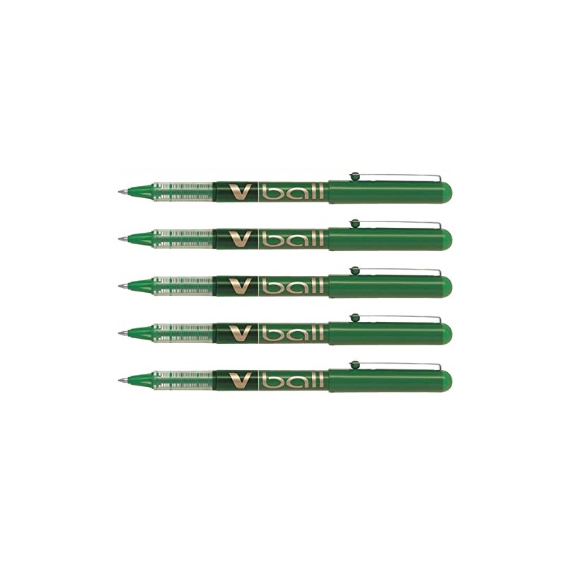Pilot V Ball VB7 Liquid Ink Rollerball Pen Metal Tip
