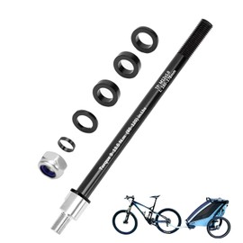 Fosoloni Thru Axle Bicycle Trailer, with Bicycle Trailer Axle Adapter M12 Thru Axle Adapter 12 mm, for Bicycle Trailer, Towing Hitch Bicycle (M12 x 1.0 | Length: 160-172 mm)