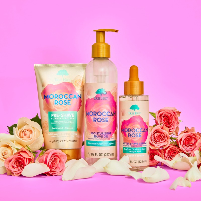 Tree Hut Moroccan Rose Shave Prep Polish | Gently Soothe