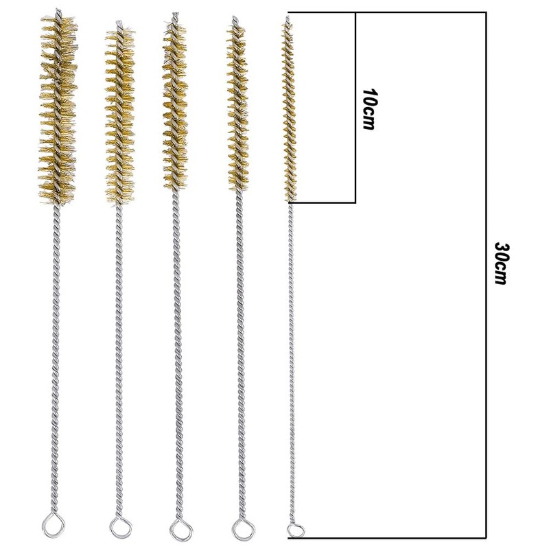 5pcs Brass Tube Cleaning Brush, Tube Brush, Cleaning Brush, Brass