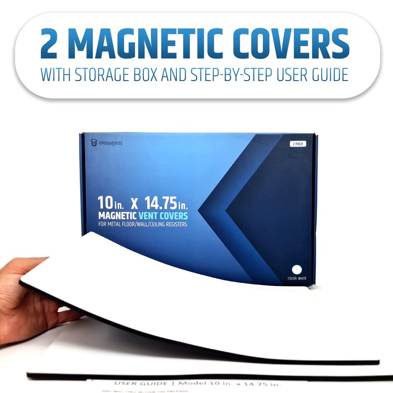 Powerful Magnetic Vent Covers (2-Pack) That Will Never Fall Off