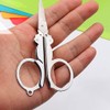 QWQJ Stainless Steel Folding Scissors - Compact, Portable & Functional